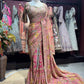 Rose Pink Heavy Embroidered Designer Saree with Embellished Blouse