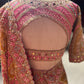 Rose Pink Heavy Embroidered Designer Saree with Embellished Blouse