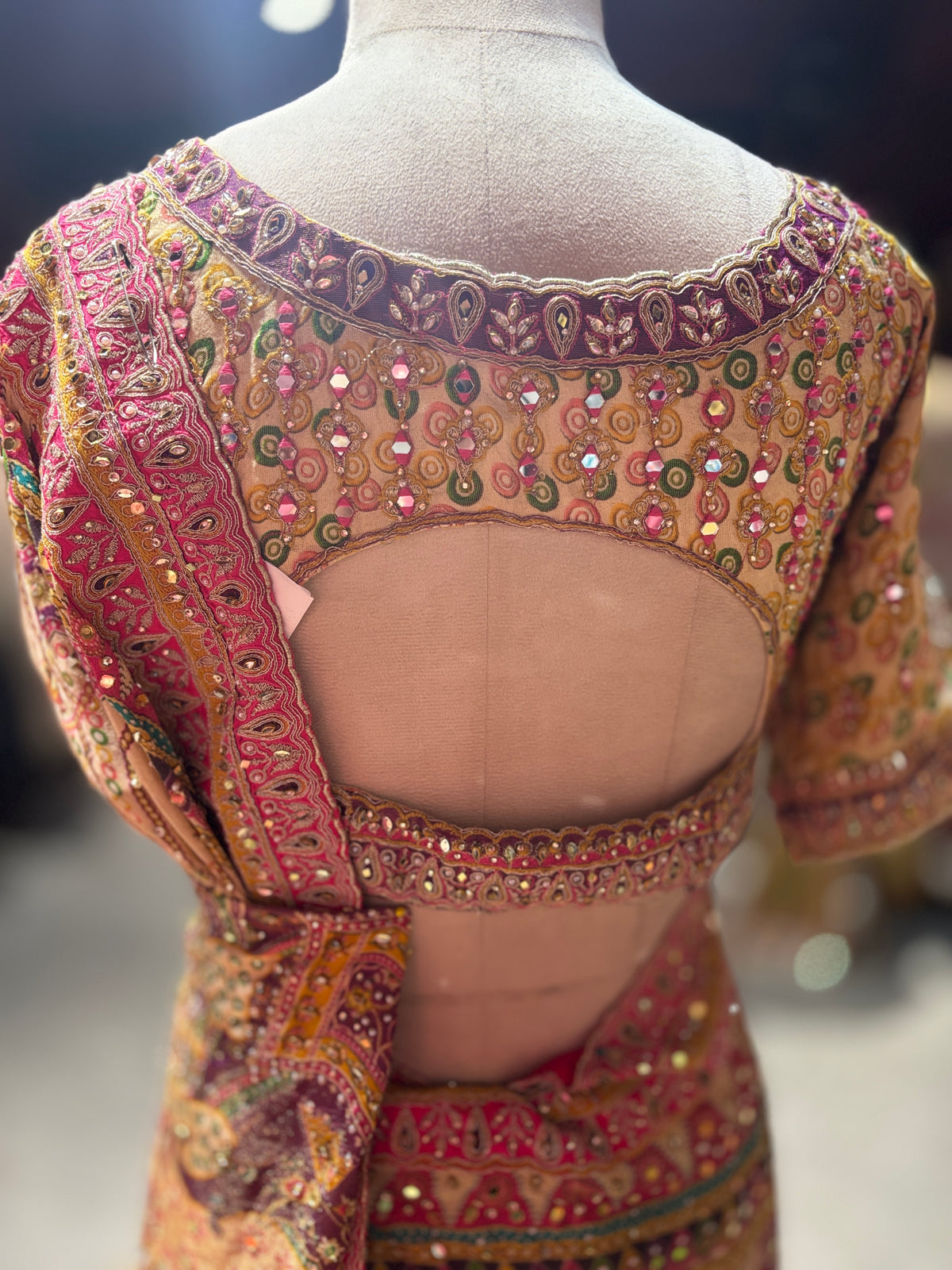 Grand Designer heritage saree With Designer Blouse