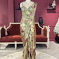 Multi Floral Designer Drape Saree with Floral Elegance