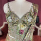 Multi Floral Designer Drape Saree with Floral Elegance