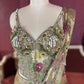 Multi Floral Designer Drape Saree with Floral Elegance