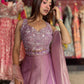 Lavender Shimmer Designer Lehenga with Embellished Blouse & Dupatta