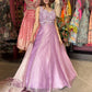 Lavender Shimmer Designer Lehenga with Embellished Blouse & Dupatta