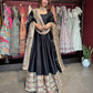 Black Multicolour Embroidered Anarkali Suit with Dupatta