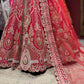 Red Heavy Bridal Lehenga with Designer Blouse & Net Dupatta