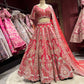 Red Heavy Bridal Lehenga with Designer Blouse & Net Dupatta