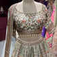 Ivory Multicolour Heritage Print Lehenga Set