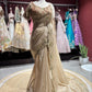 Champagne Beige Designer Saree with Heavy Embroidered Blouse