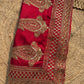 Designer Saree with Intricate Golden Paisley Embroidery, Shimmering Sequin Work