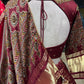 Wine Maroon Designer Lehenga Choli with Gold Work & Dupatta