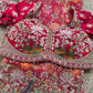 Saree with Heavy Multicolour Zardozi Floral & Fauna Embroidery | Pearl & Sequin Border
