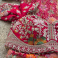 Saree with Heavy Multicolour Zardozi Floral & Fauna Embroidery | Pearl & Sequin Border