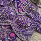 Saree with Multicolour Meenakari Floral Jaal Weave & Heavy Pearl Zardozi Border
